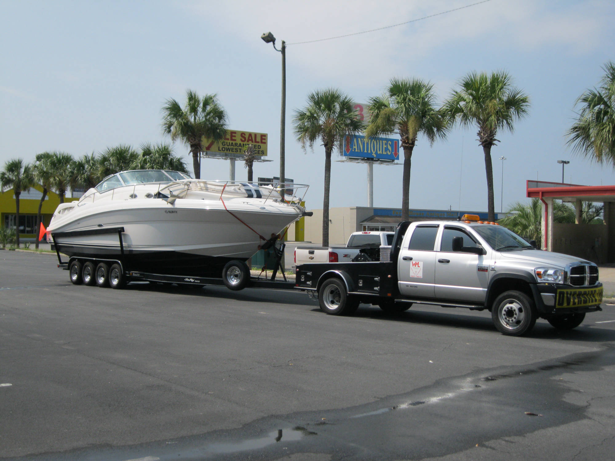 yacht transport trailer